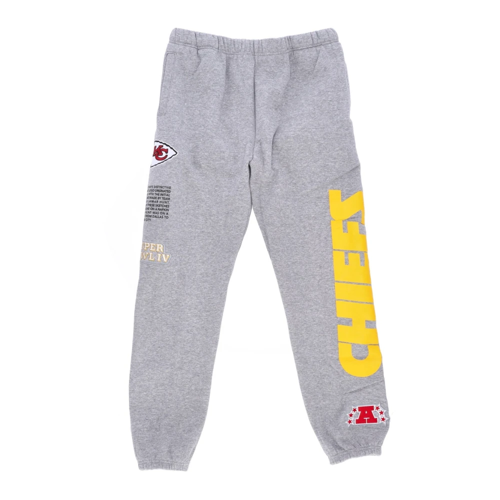 Mitchell & Ness Gray Sweatpants, Male, L, Nfl Team Origins Fleece Trousers