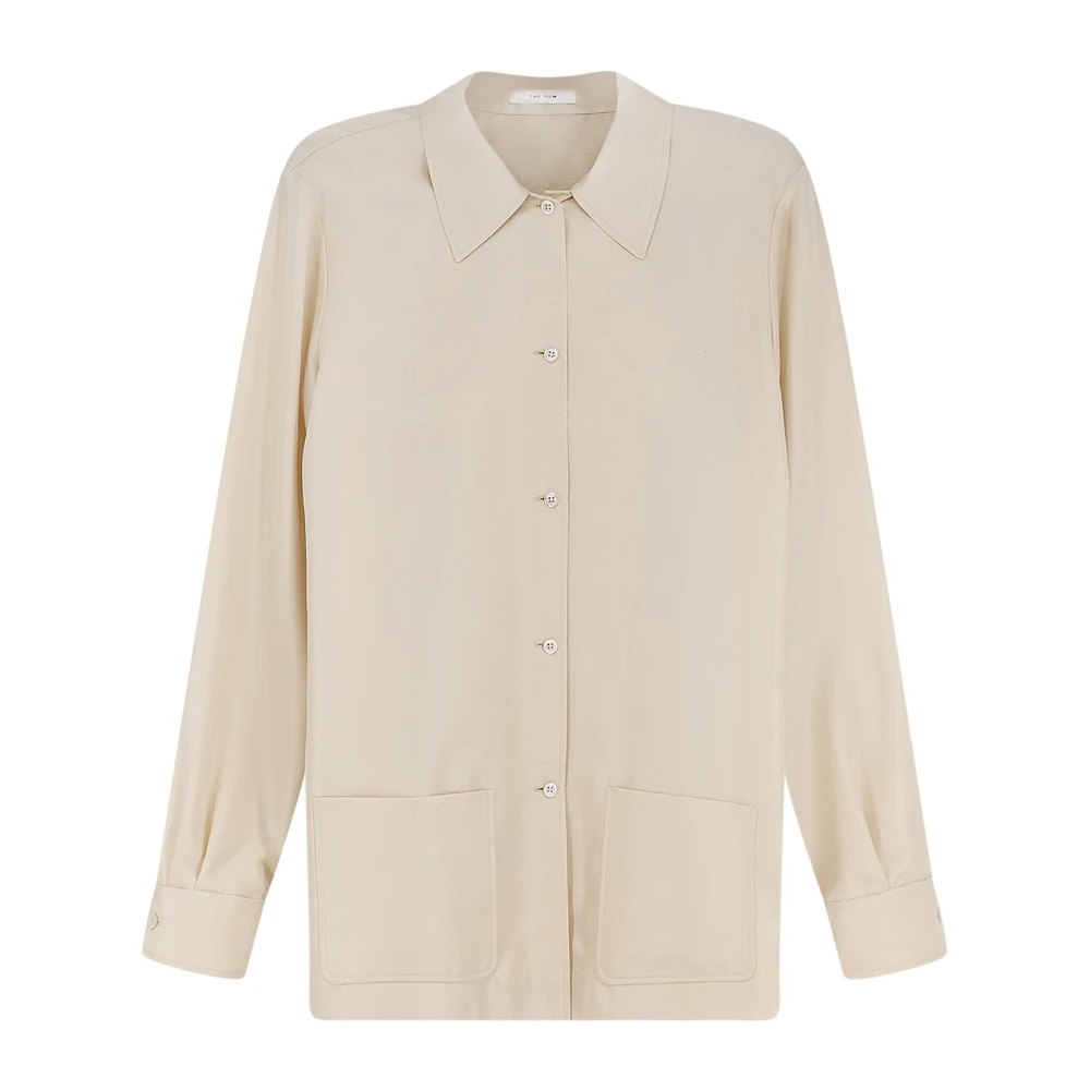 The Row Women's Beige Lucetta Shirt - Shirts - S - Blouses & Shirts