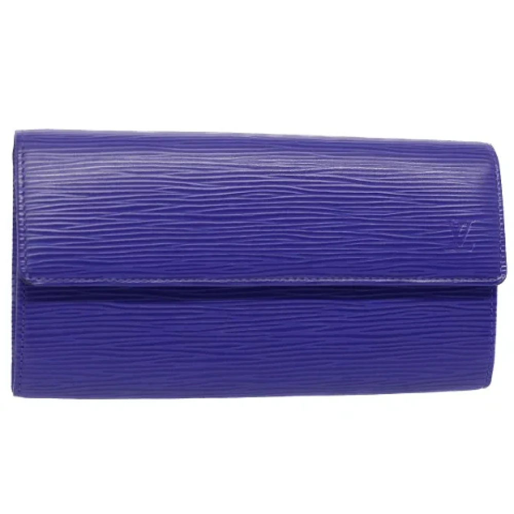 Louis Vuitton Vintage Pre-owned Leather wallets Purple Dames