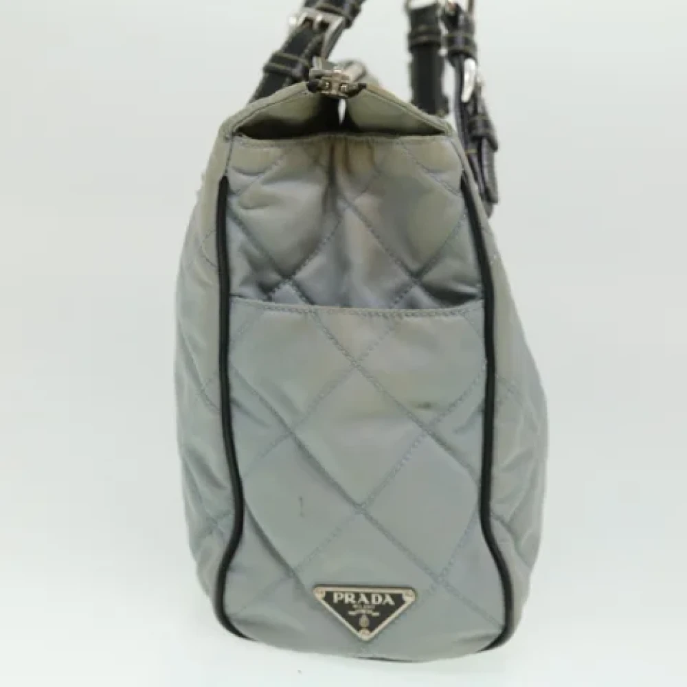 Prada Vintage Pre-owned Nylon prada-bags Blue Dames