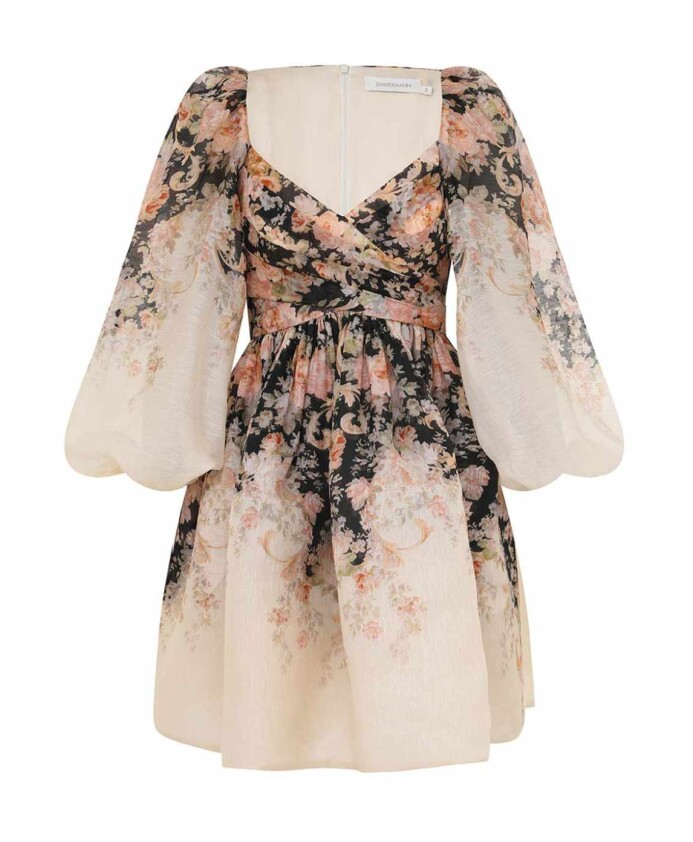 mini-robe-drapee-a-fleurs