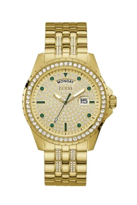 Guld Quartz Analog Damklocka