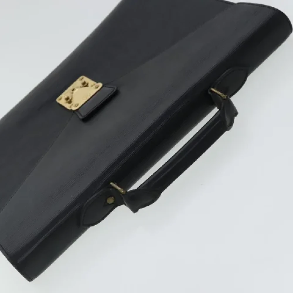 Louis Vuitton Vintage Pre-owned Leather briefcases Black Dames