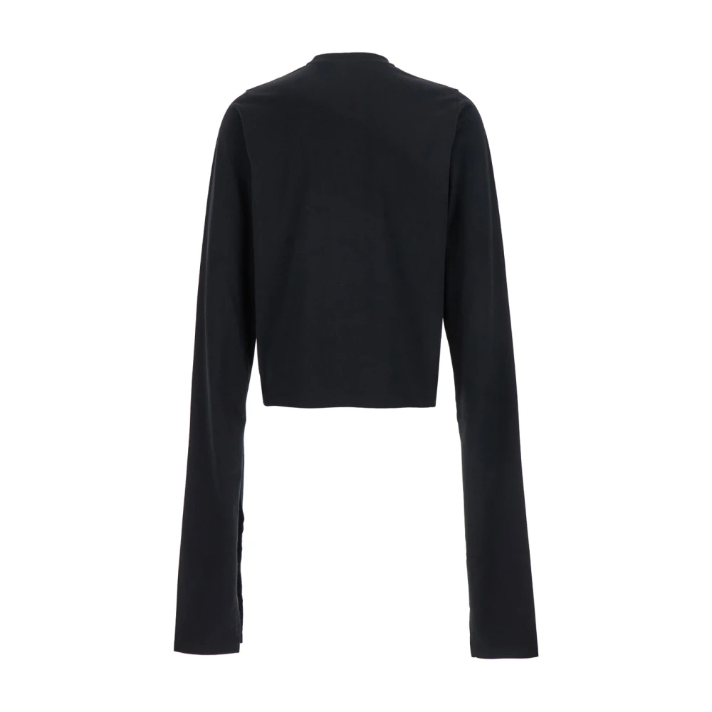 Coperni Zwarte T-shirts en Polos met Extra Lange Mouwen Black Heren