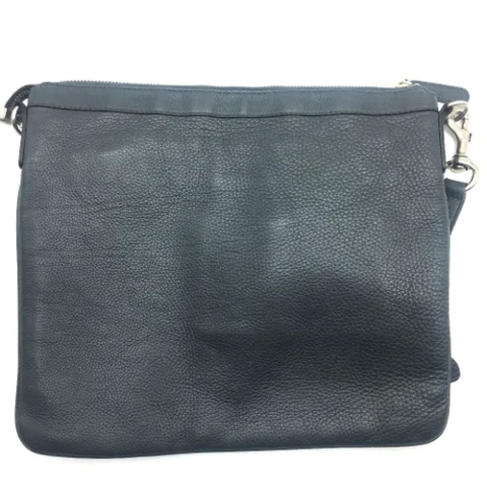 Gucci Vintage Pre-owned Leather gucci-bags Gray Heren