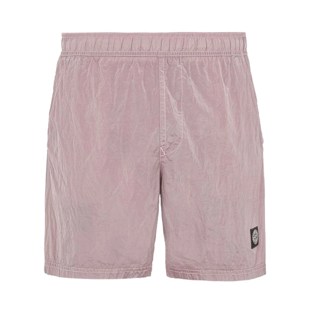 Stone Island Rosa Casual Shorts Stijlvol Must-Have Pink Heren