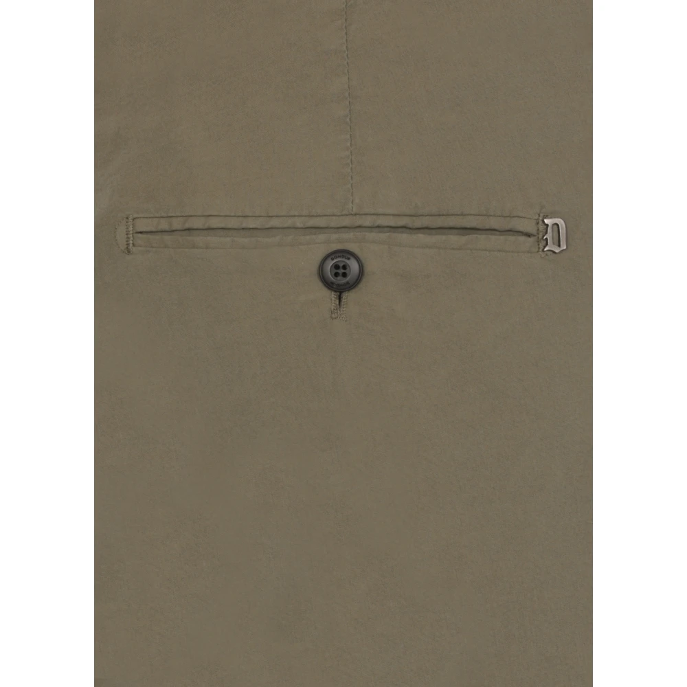 Dondup Groene Katoenen Broek met Zakken Green Heren