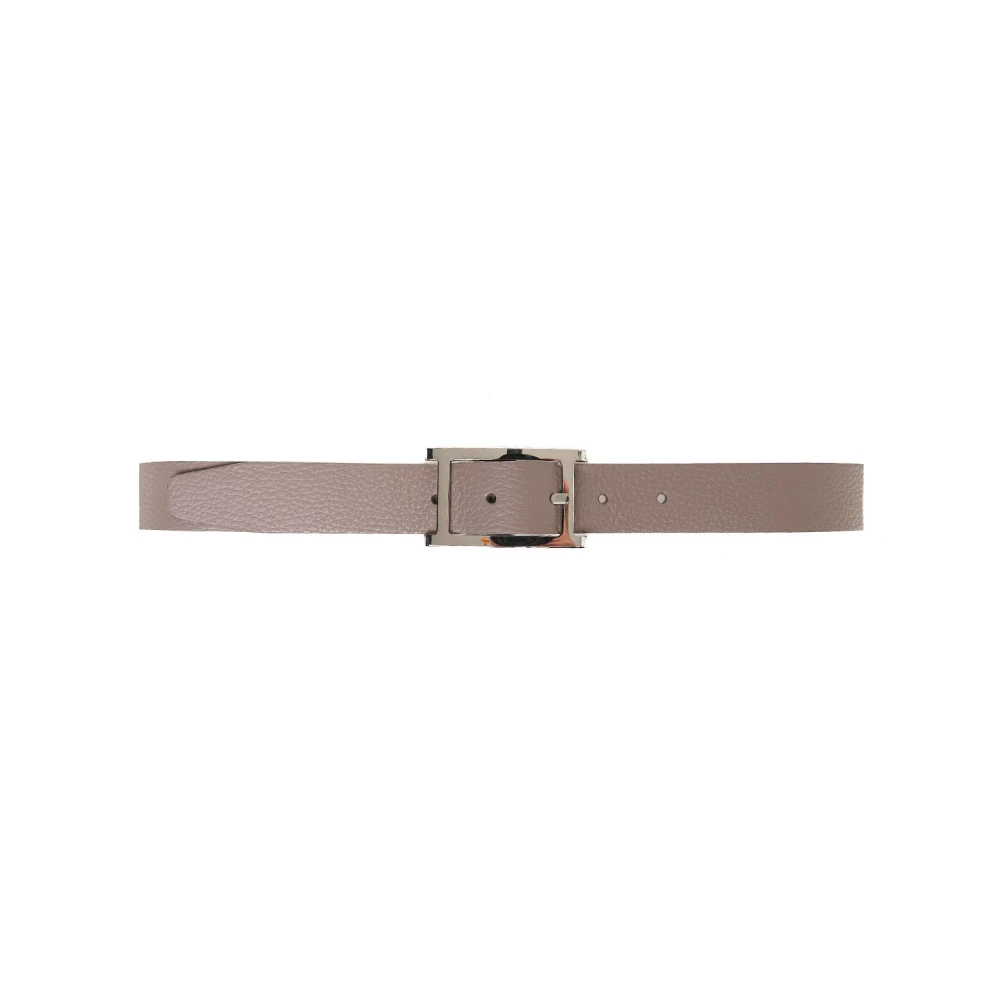 Orciani Grijze Leren Riem Stijlvol Accessoire Gray Heren