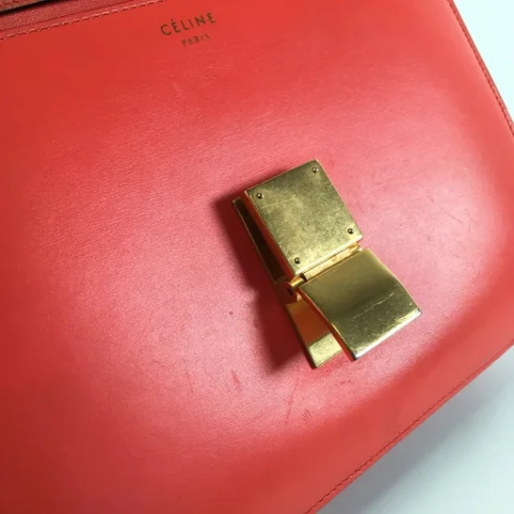 Celine Vintage Pre-owned Leather celine-bags Orange Dames