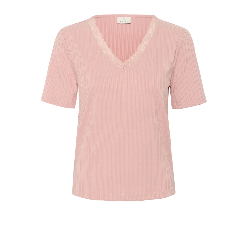 Kaffe - Tops > T-Shirts - Pink - Kaffe - Modalova