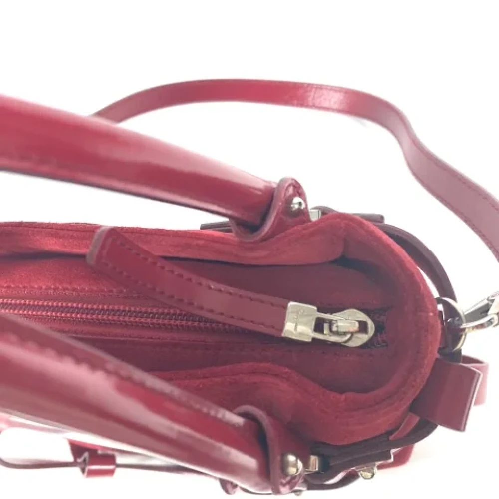 Salvatore Ferragamo Pre-owned Leather handbags Red Dames