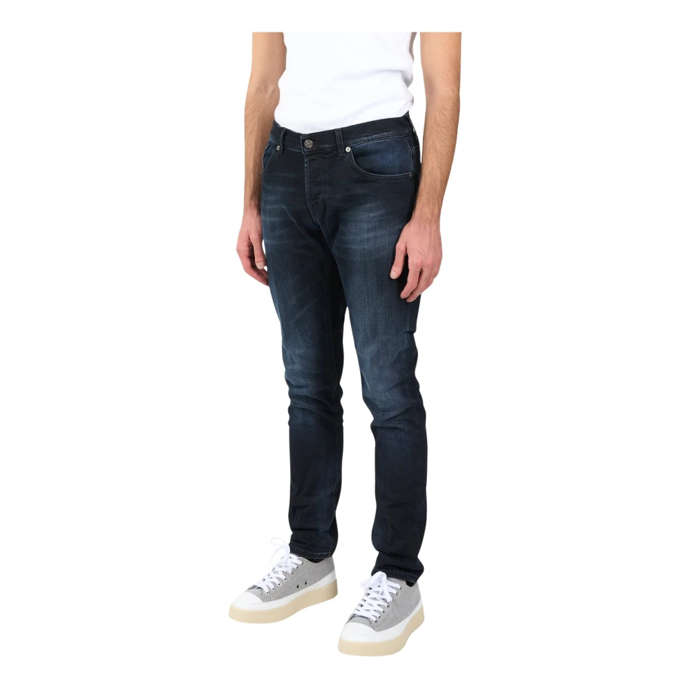 Dondup Skinny Jeans met Gebruikte Behandeling Blue Heren