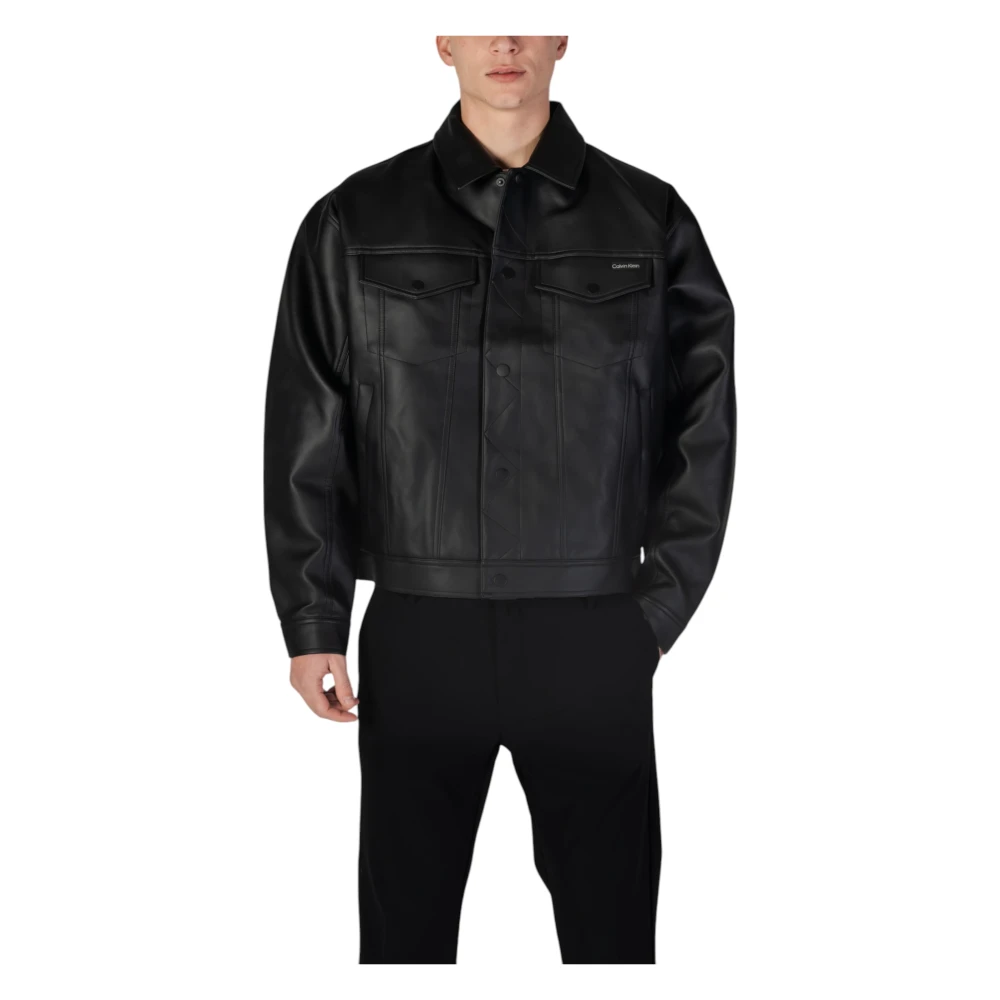 Calvin Klein Jeans Mannen Lente Zomer Jassen Collectie Black Heren