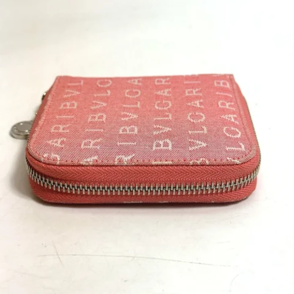Bvlgari Vintage Pre-owned Fabric wallets Pink Dames