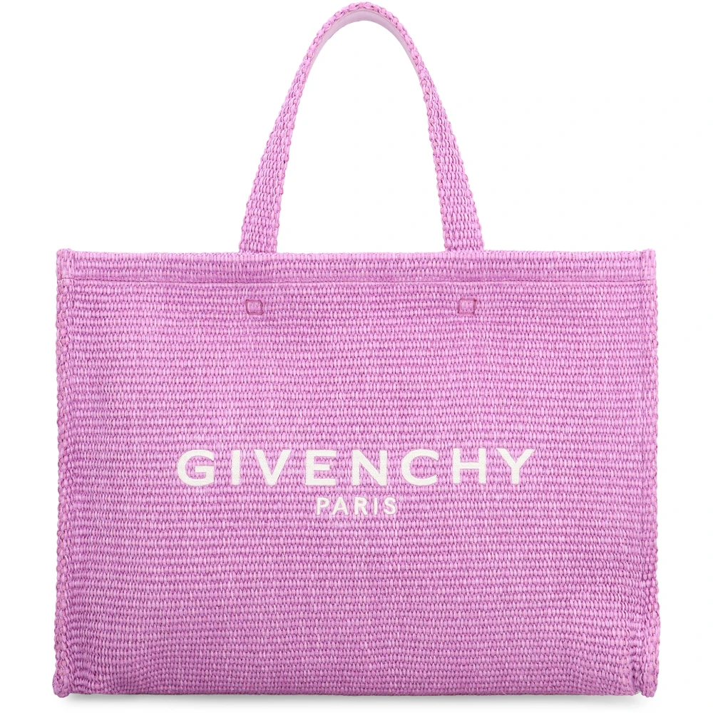 Givenchy Rieten Geweven Tote Bag Pink Dames