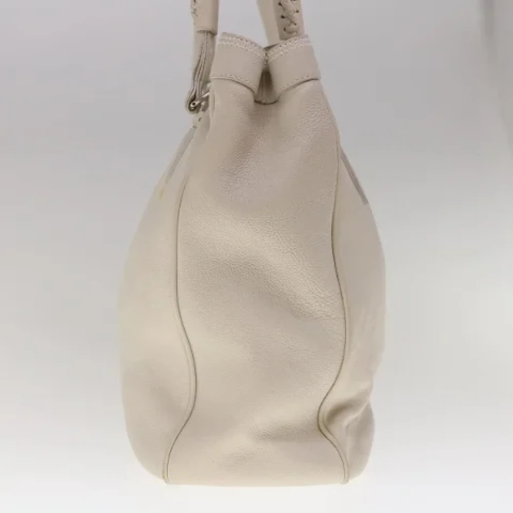 Dior Vintage Pre-owned Leather totes Gray Dames