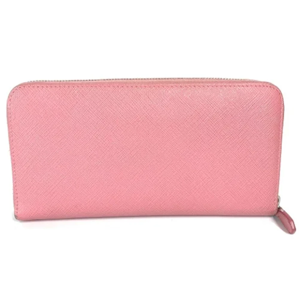 Prada Vintage Pre-owned Leather wallets Pink Dames