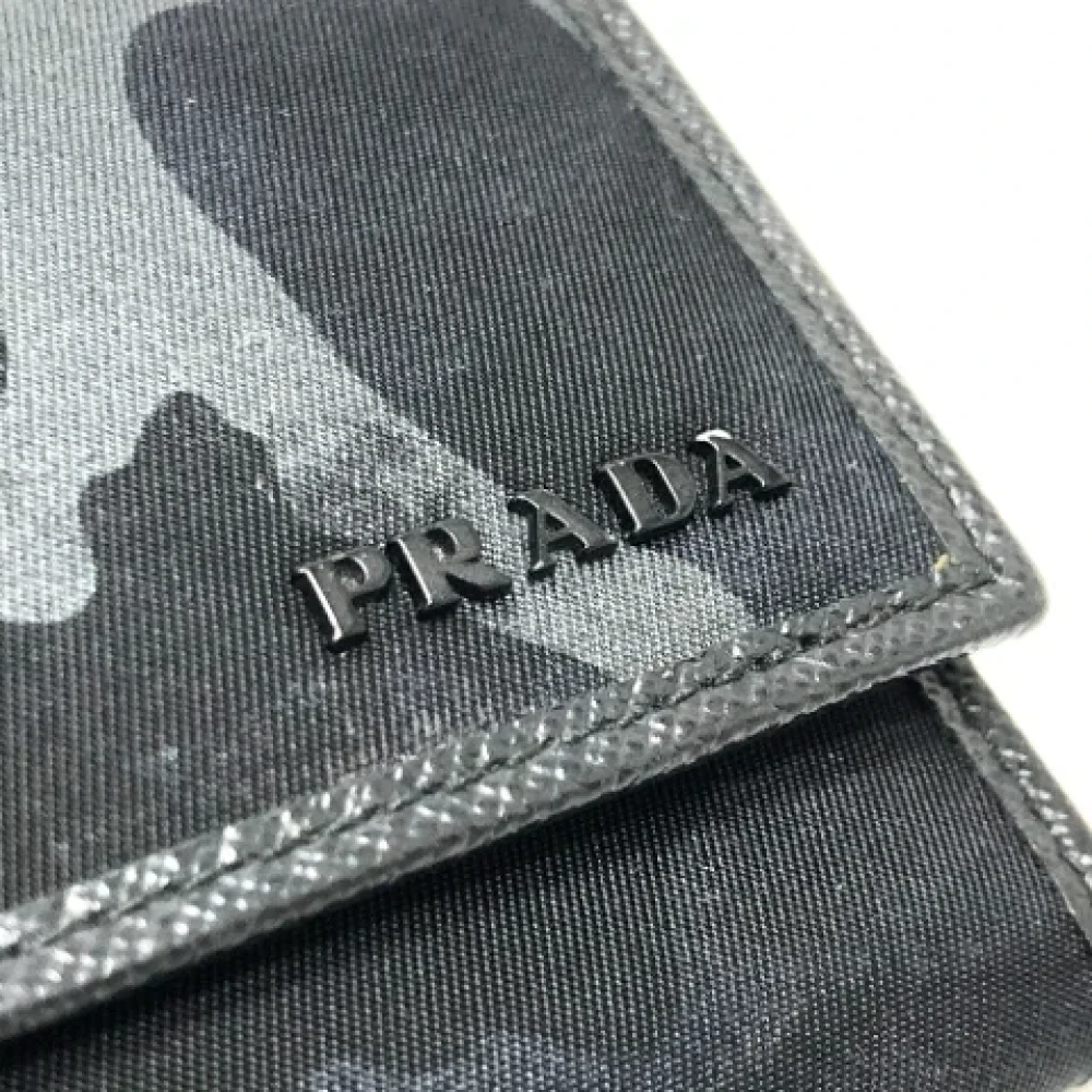 Prada Vintage Pre-owned Nylon wallets Black Dames