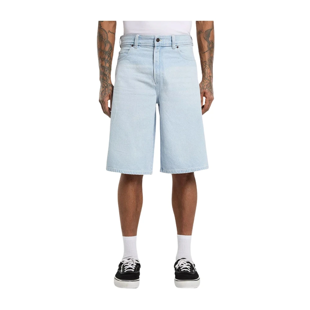 Dickies Denim Shorts, Male, W31, 958 13 Inch Loose Short Jeans Blue