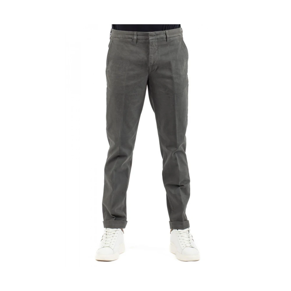 Fay Heren Casual Broek Gray Heren