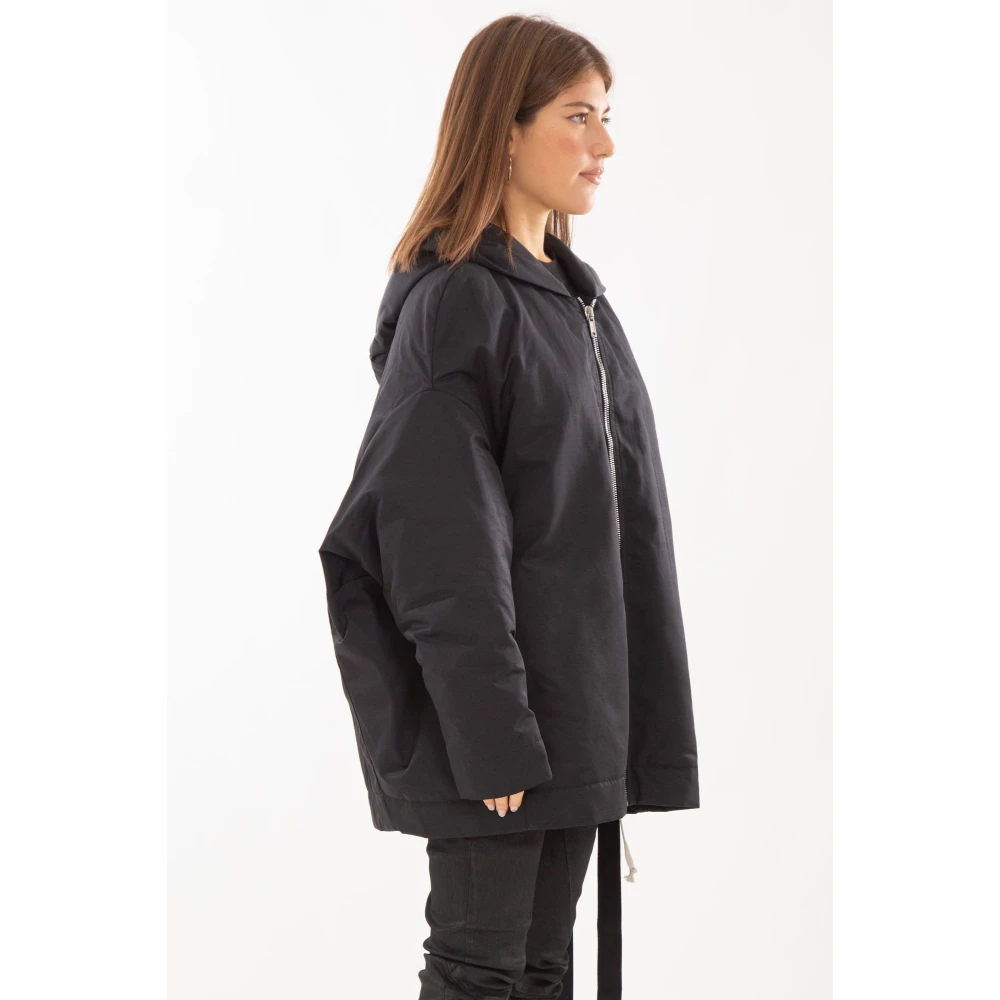 Rick Owens Hooded Peter Parka Black Dames