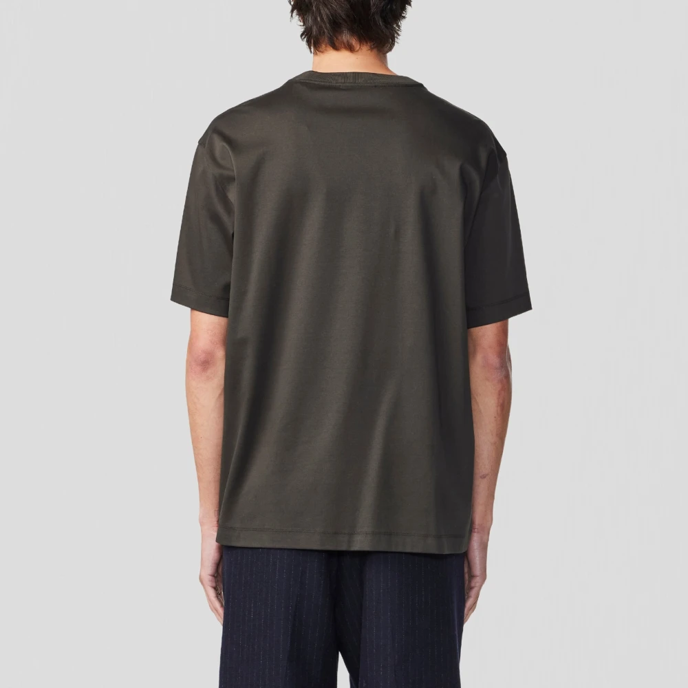 Nn07 Geëmbosseerd Logo T-shirt Donkerleger Green Heren
