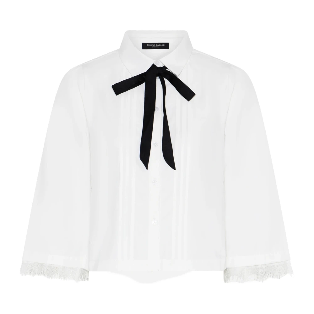 Bruuns Bazaar Women's White Shirts, 2XL, Chrissibbferuzi Shirt