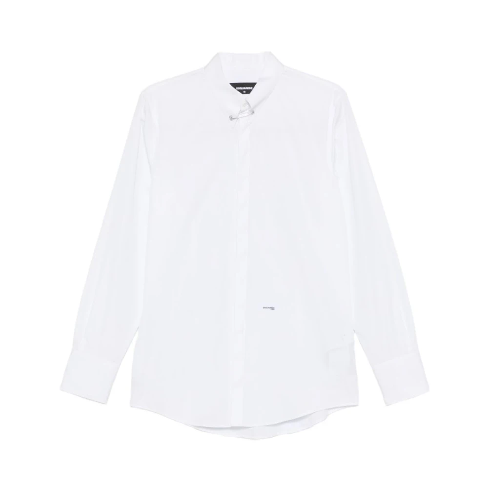 Dsquared2 White Formal Shirts, Male, L, Shirts