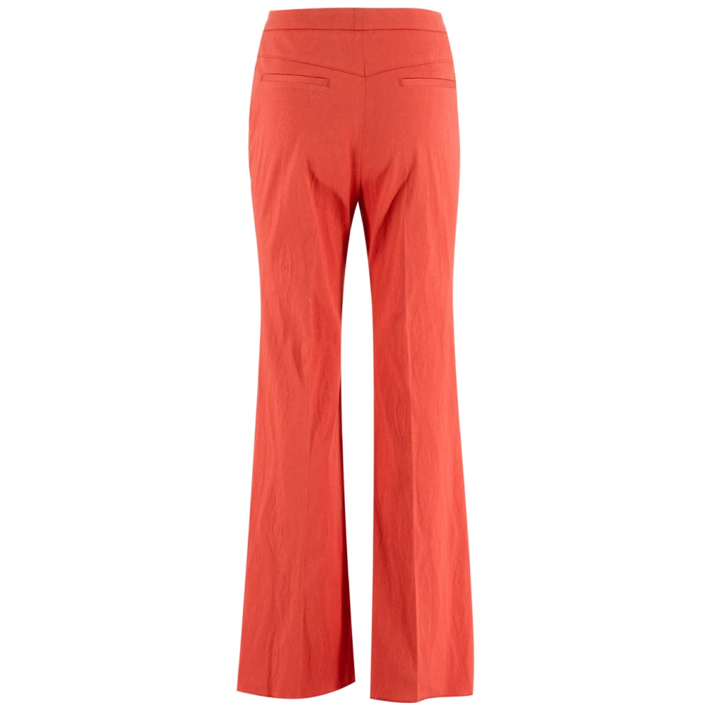 ETRO Hoge Taille Wijde Broek Red Dames