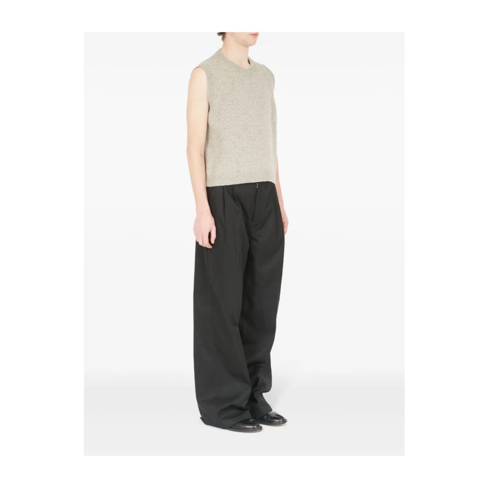 Maison Margiela Grijze Mouwloze Gebreide Jas Gray Heren