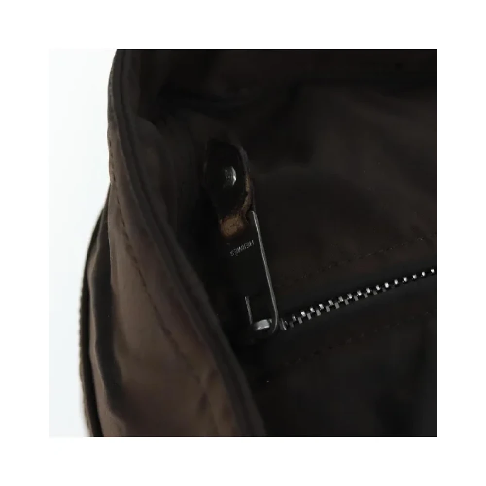 Hermès Vintage Pre-owned Nylon handbags Brown Dames