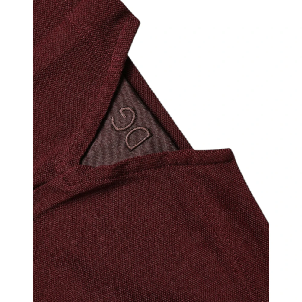 Dolce & Gabbana Elegante kastanjebruin Polo Tee Brown Heren