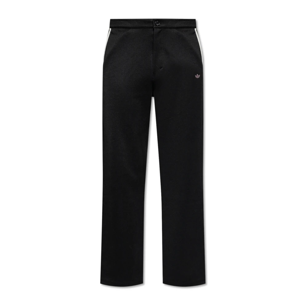 adidas Originals Broek met logo-vormige applicatie Black Heren