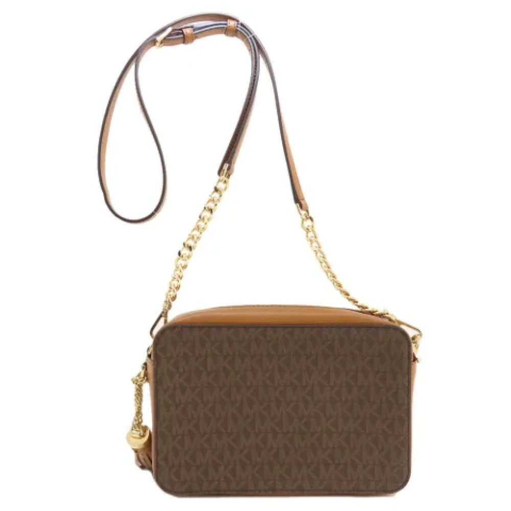 Michael Kors Pre-owned Canvas shoulder-bags Brown Dames
