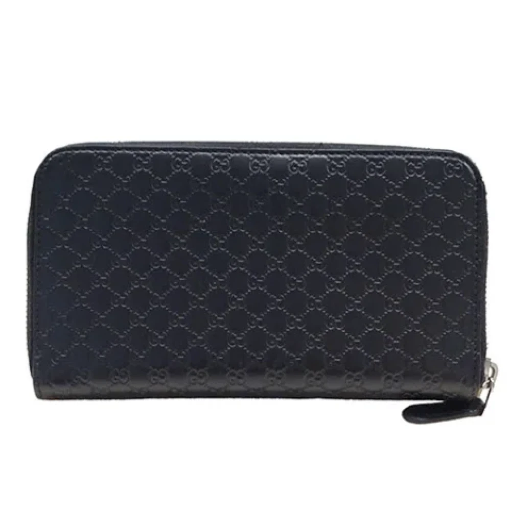 Gucci Vintage Pre-owned Leather wallets Blue Dames