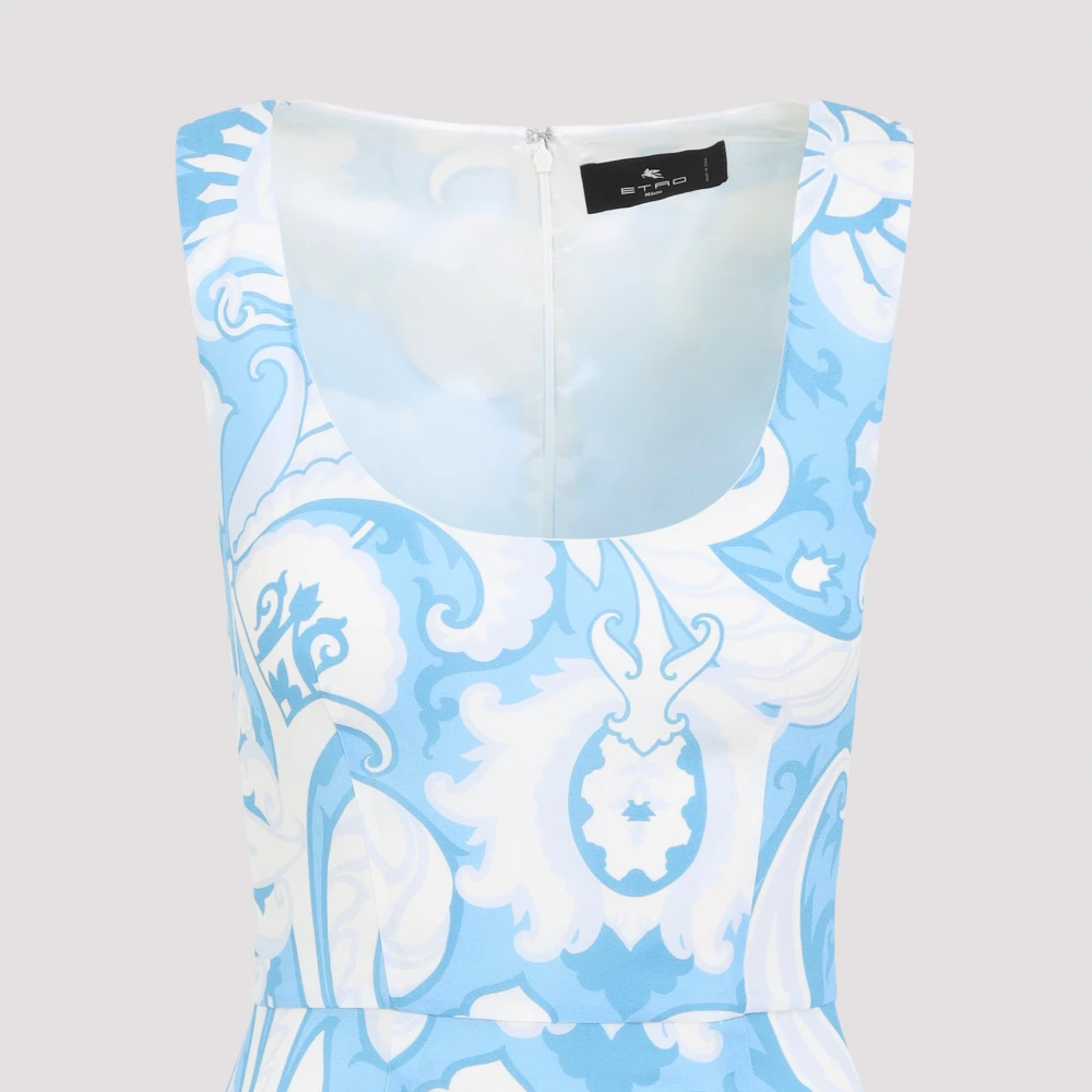 ETRO Blauwe Elegante Jurk Dameskleding Multicolor Dames