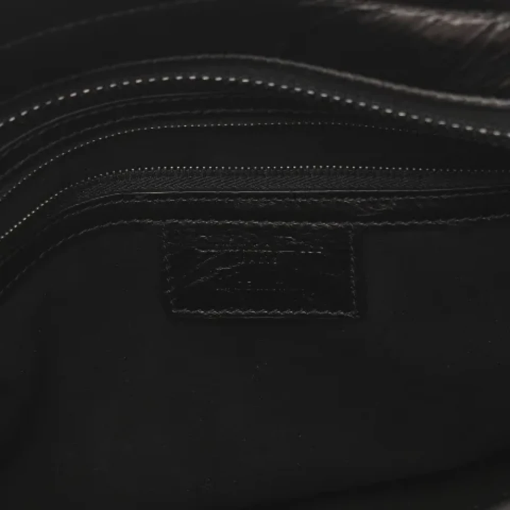 Dior Vintage Pre-owned Leather handbags Black Dames