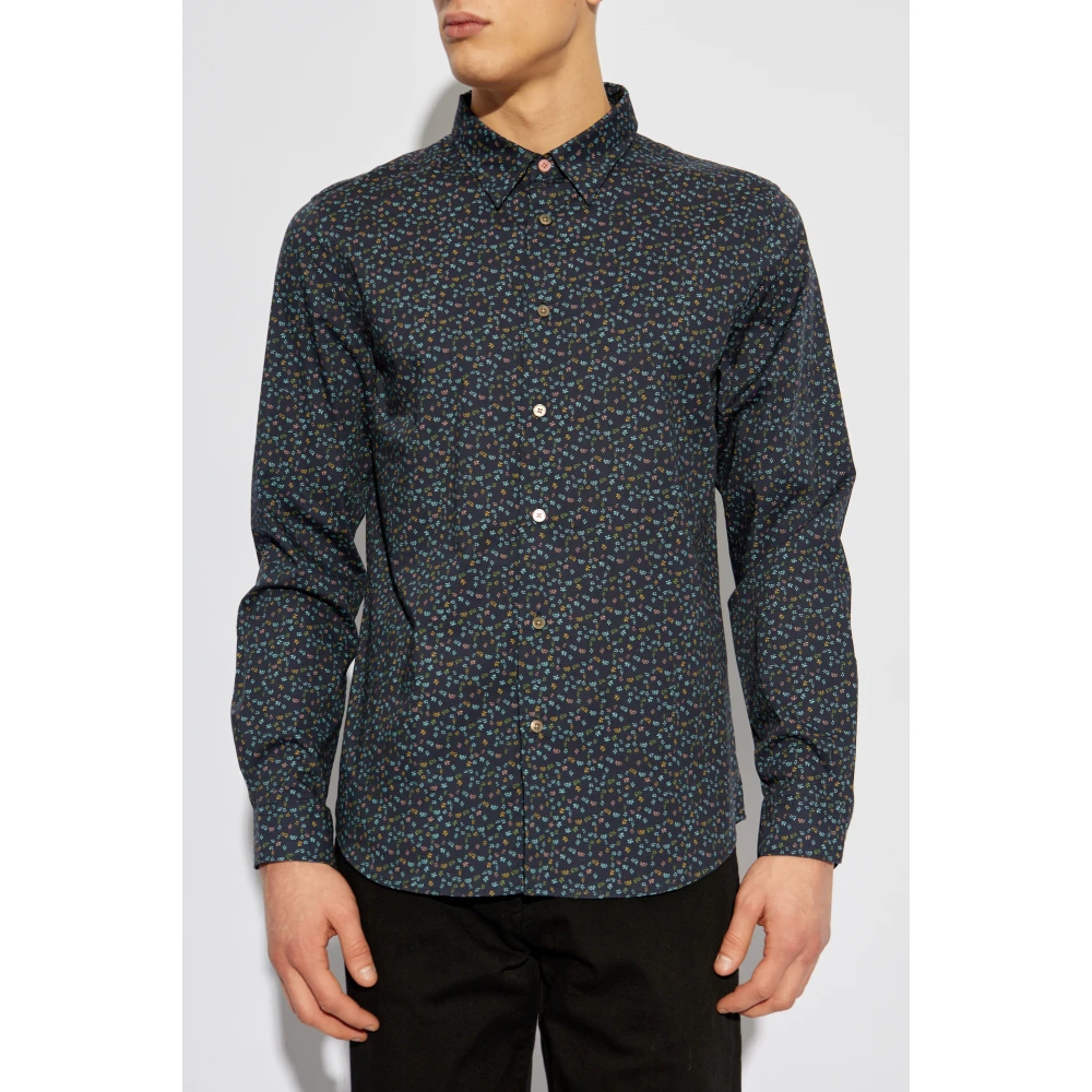 PS By Paul Smith Shirt met print Blue Heren