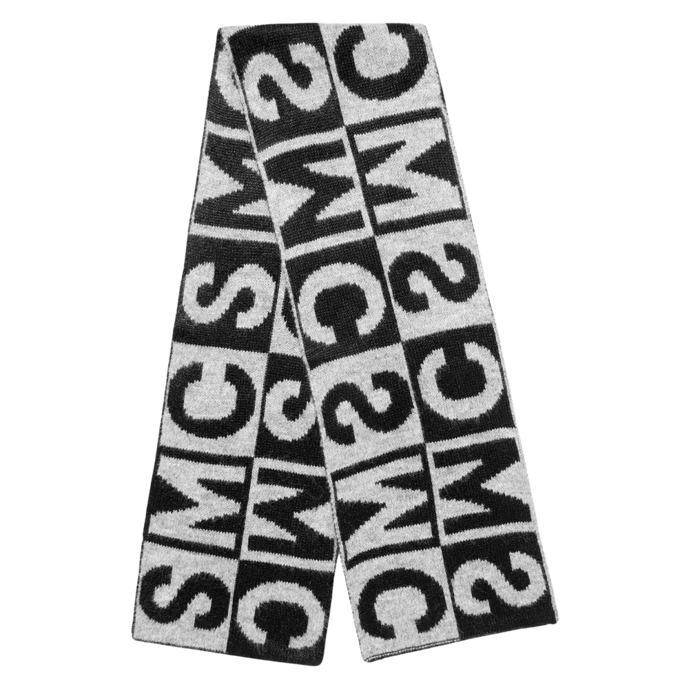 Stella Mccartney Unisex Kids Black Scarves, S, Kids Logo Scarf