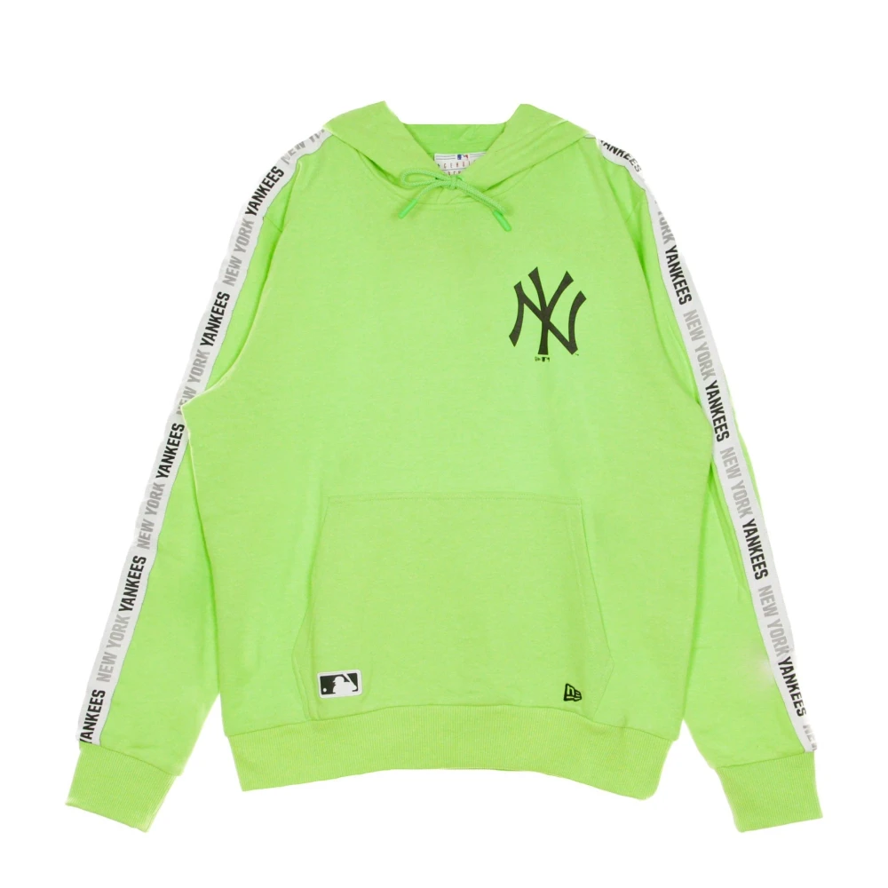 New era Hoodie met mouwstrepen Green Heren