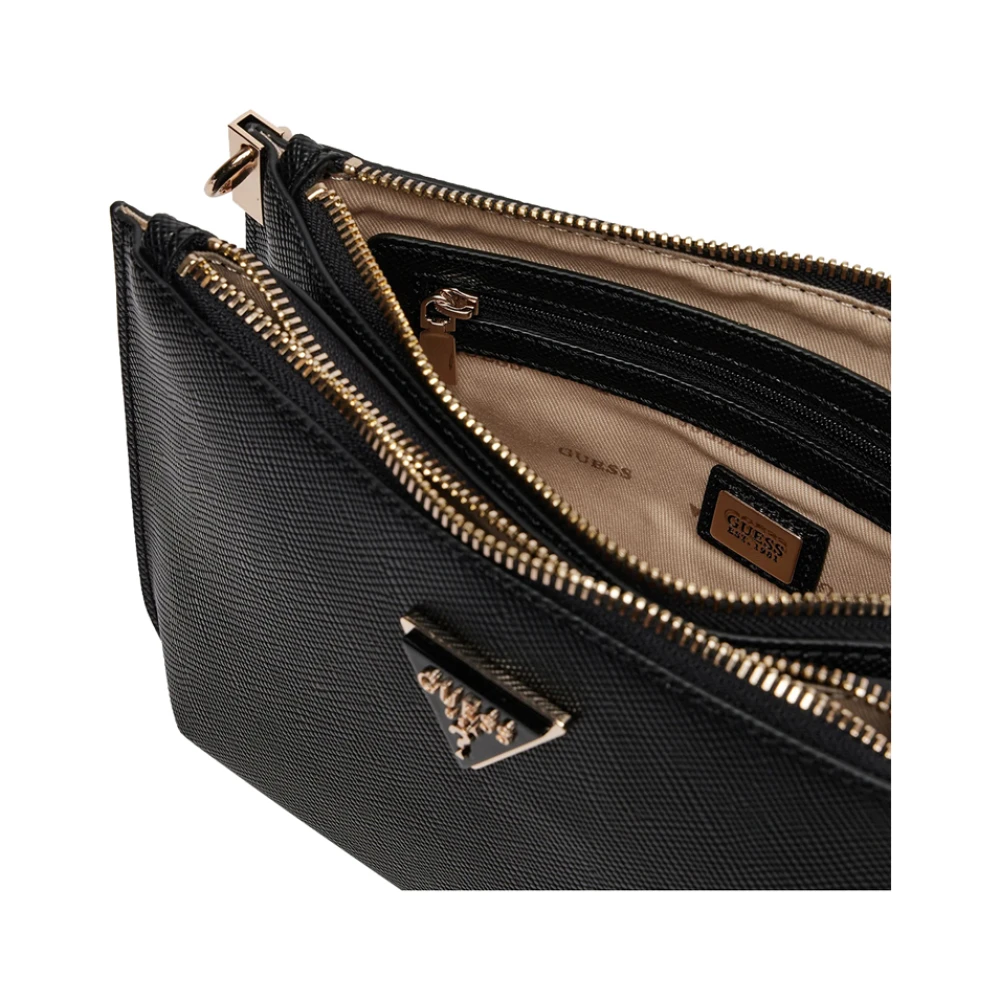 Guess Zwarte Schoudertas Elegant Veelzijdig Black Dames