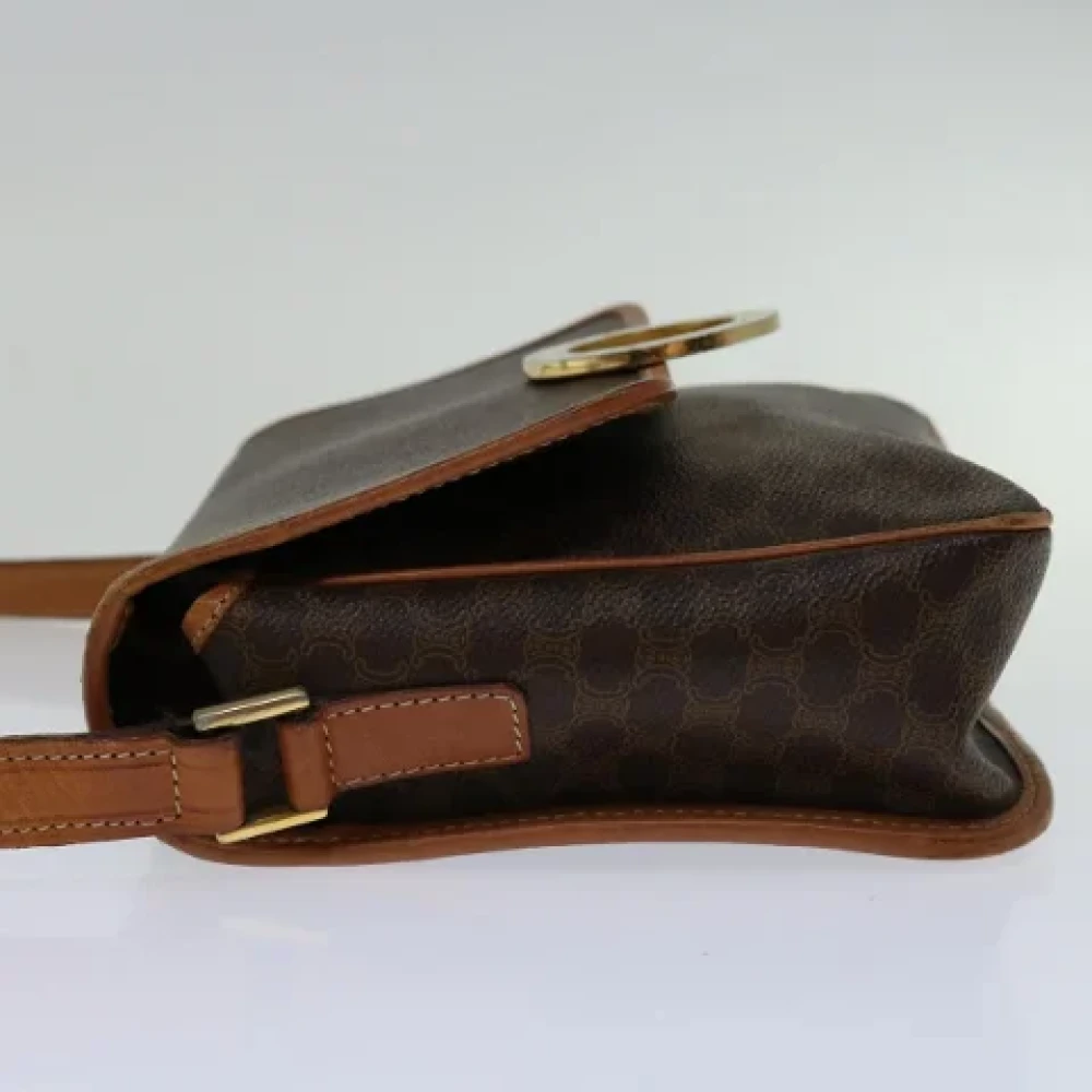 Celine Vintage Pre-owned Canvas shoulder-bags Brown Dames