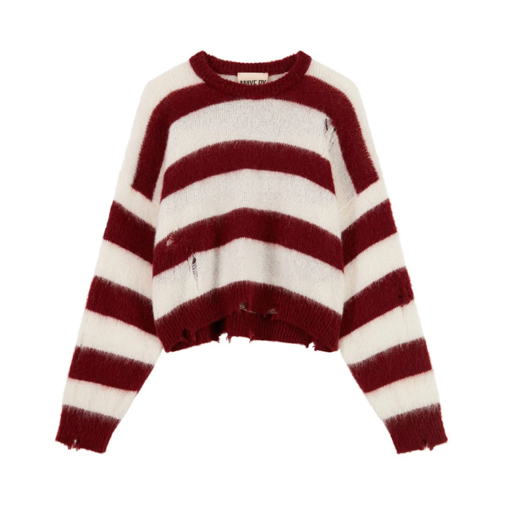 Aniye By Witte Bordeaux Pullover voor Dames Red Dames