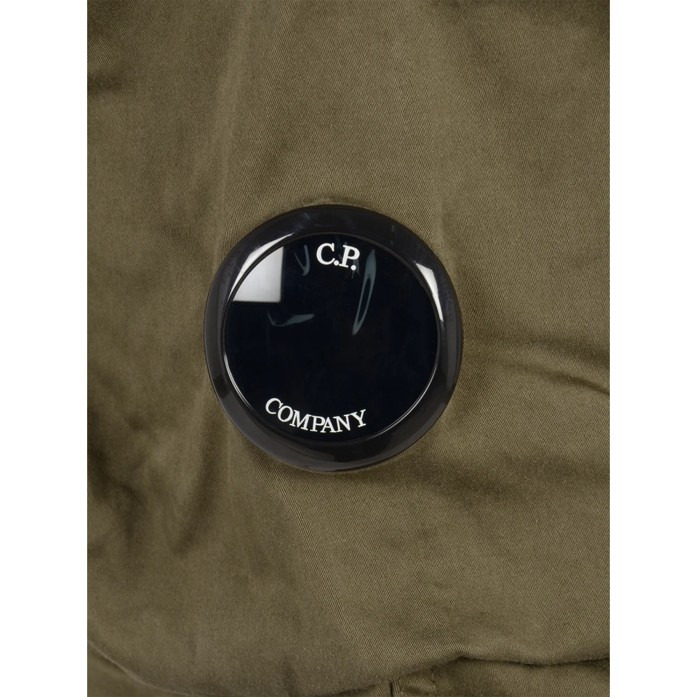 C.P. Company Cargo broek in stretch satijn Green Heren