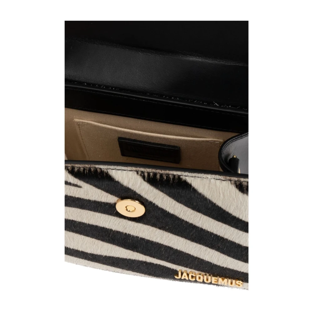 Jacquemus Zebra Print Schoudertas Black Dames