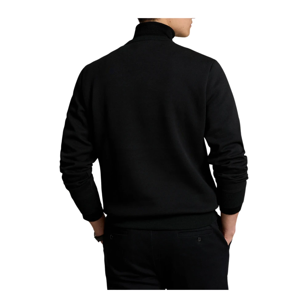 Polo Ralph Lauren Zwarte Dubbel Gebreide Sweater Black Heren