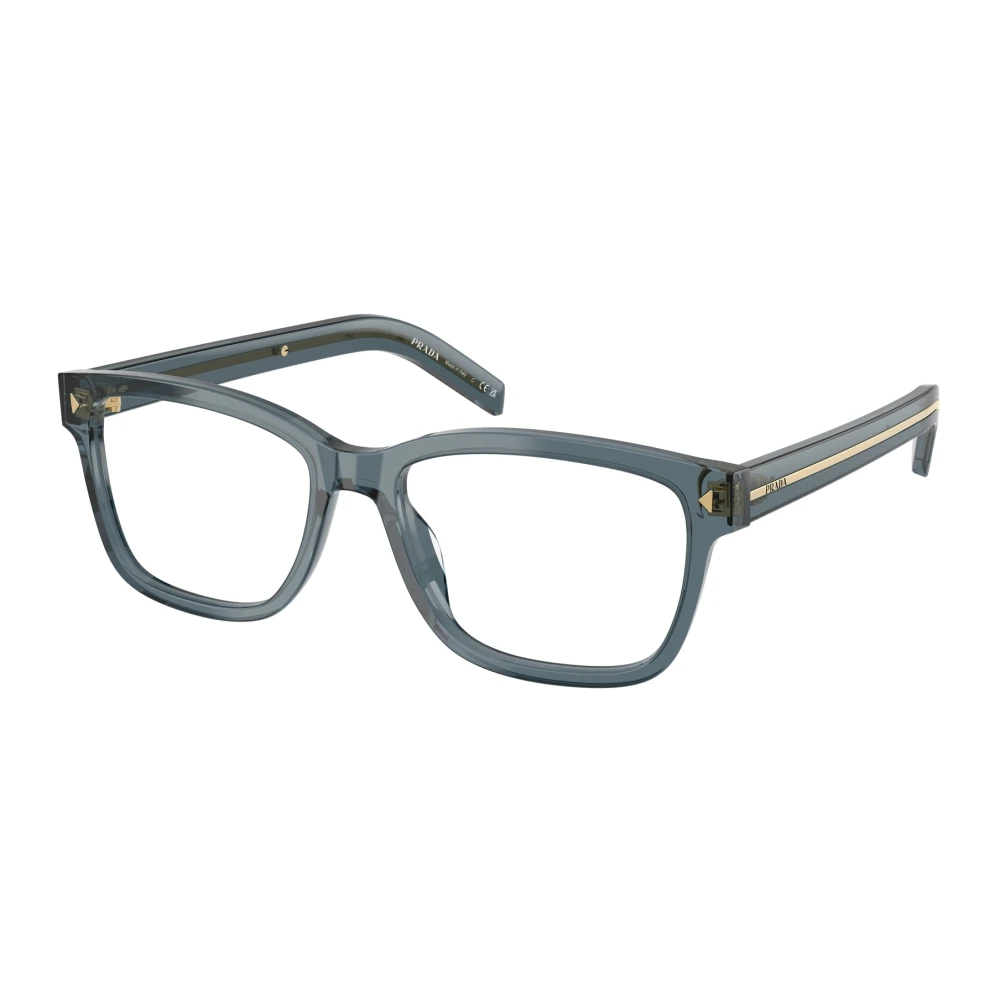 Prada Stijlvolle Bril in Blauw Schildpadpatroon Blue Heren