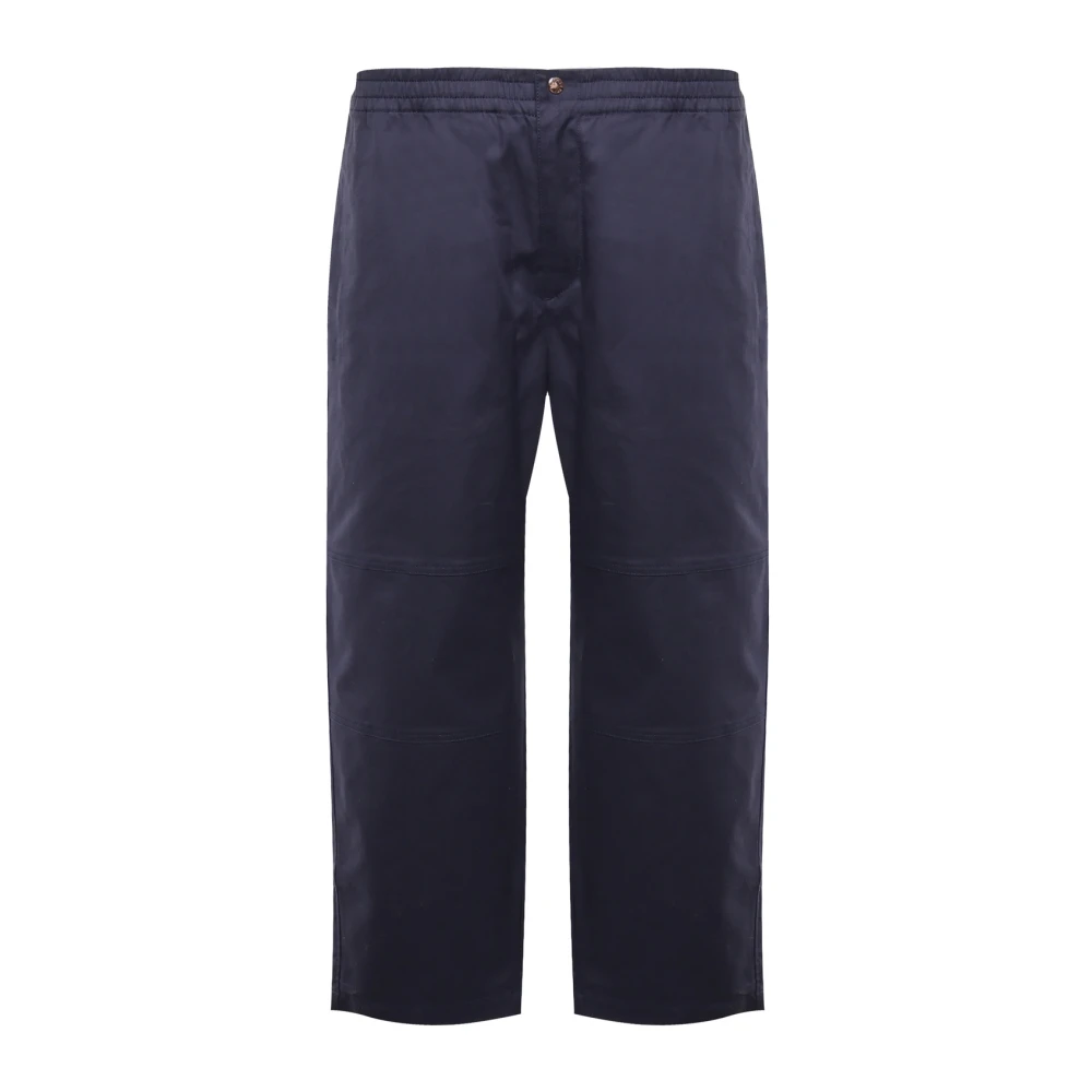 Moncler Men's Blue Cropped Trousers, L, Gilga Farm Trousers