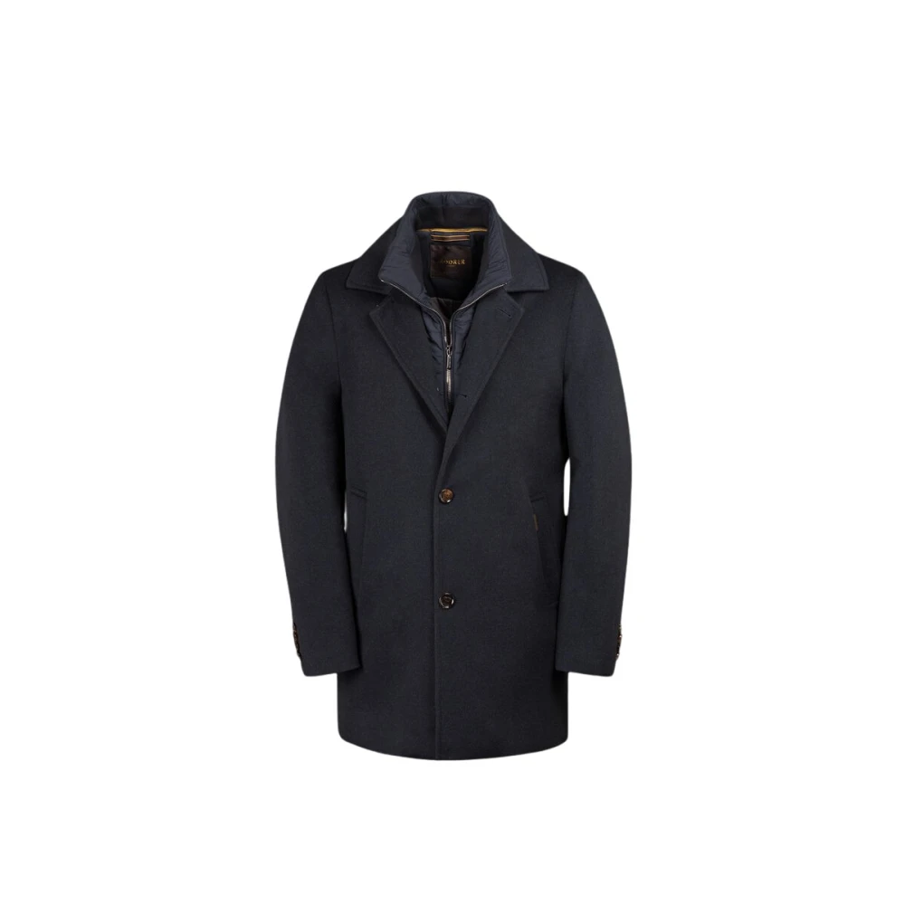 Moorer Men's Blue Parkas, M, Monferrato-Cs Coat