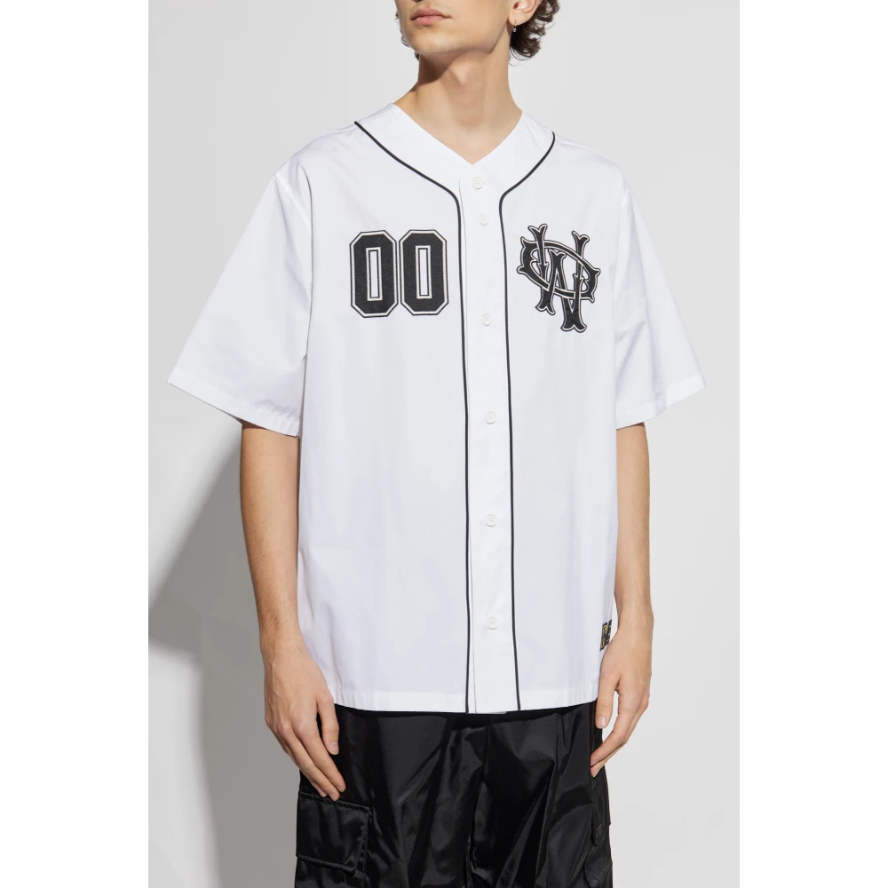 Off White Gestreept overhemd White Heren